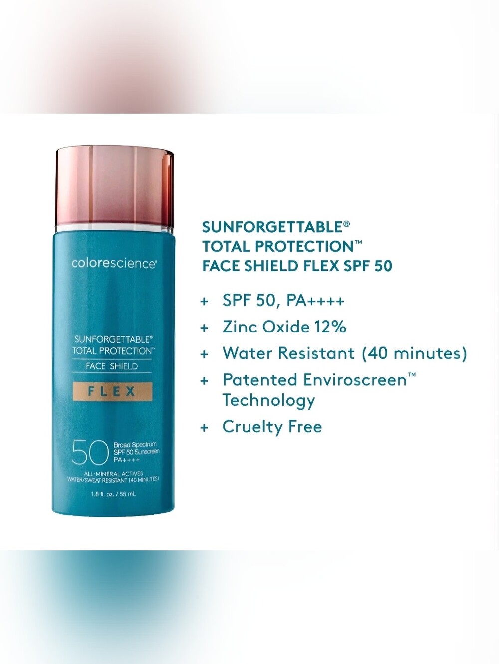 Colorescience Sunforgettable Total Protection Face Shield Flex SPF 50 1.8z Mediu - Picture 3 of 9